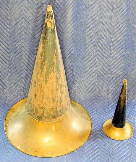 Grouping of Two (2) Antique Phonograph Horns