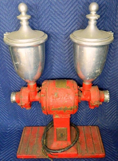 Hobart Manufacturing Co. Red Double Coffee Grinder