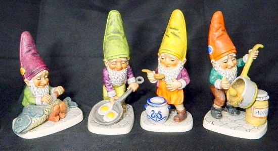 Grouping of Four (4) Goebel Co-Boys Gnomes