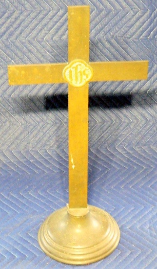 Christian Cross with Christogram for U.S. Veteran
