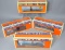 Lionel Electric Trains Gondola, Box Cars, Tank Car