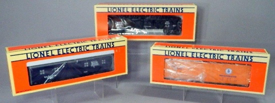 Lionel Electric Trains Bunk Car, Reefer, and Gondola