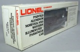 Lionel Painted Aluminum Norfolk and Western Illuminated Baggage Car