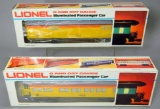 Lionel Chessie Steam Special Baggage and Illuminated Passenger Cars