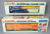 Lionel Operating Crane Car and Famous American Railroad Series Reefer