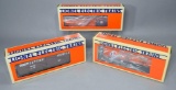 Lionel Electric Trains Tank Car, Gondola, Box Car