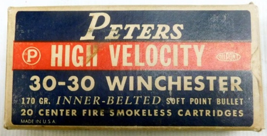 Peters 30-30 170gr, Inner Belted Soft Point Box of Ammo