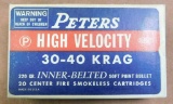 Peters High Velocity 30-40 Krag, 220 Grain Box of Ammo