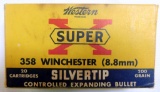 Winchester/Western Vintage Box for 358 Win Silvertip