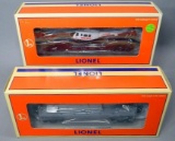 Lionel Flatcars with Beechcraft Bonanza and with ERTL Helicopter