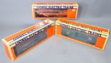 Lionel Refrigerator Car, Pennsylvania Stock Car, and Great Northern Reefer Car