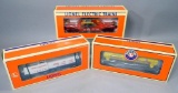 Lionel Flatcar, Tank Car, and Target Launcher