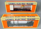 Lionel Flatcars with Operating Boat and with Trailer