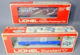 Lionel Pennsylvania Combo Baggage/Passenger Car and B&O Sentinel Box Car