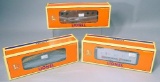 Lionel Southern Pacific and Pennsylvania Cabooses, and Lionel Corp. Flatcar