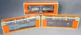 Lionel Long Island Rail Road Mint Car, Reading Reefer, and Rock Island Stock Car