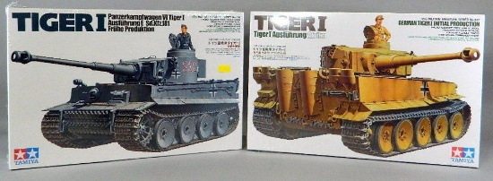 Tamiya Model Kits: Afrika and Panzer Tiger I Tanks