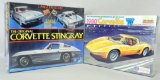 Lindberg 1980 Corvette Snap Fit and MPC Corvette Stingray Model Kits