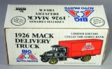 ERTL Big A Auto Parts 1926 Mack Delivery Truck Locking Coin Banks with Keys