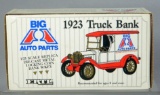 ERTL Big A Auto Parts 1923 Truck Banks, Locking Coin Banks with Keys, Die-Cast Metal