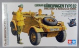 Tamiya Model: German Kubelwagen Type 82 Africa-corps w/ Feldmarschall Rommel