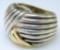 Tiffany & Co. Sterling and 14k Yellow Gold Ladies Ring
