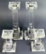 Two Pairs of Villeroy & Boch Crystal Candlesticks, Used