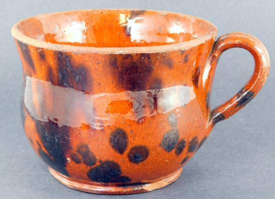 York Co., PA Antique Redware Mug
