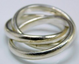 Tiffany & Co. Sterling Silver Interlocking Circle Ring