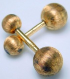 Pair of 14k Yellow Gold Cuff Links