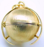 19k Yellow Gold Round Picture Locket, Portugal