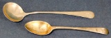 Grouping of Two Antique Sterling Silver Spoons