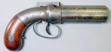 19th Century Allen's 1845 Patent Percussion Pepperbox Revolver