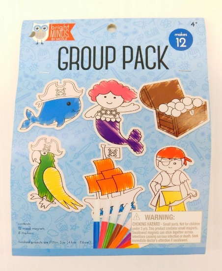 Two Tubs of Wood and Markers Group Packs