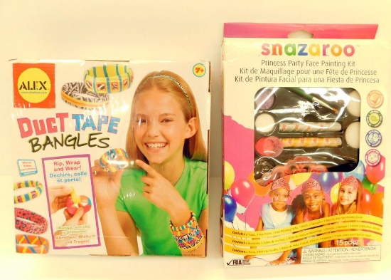 Duct Tape Bangles and Snazaroo Face Painting Kits, 6 Units