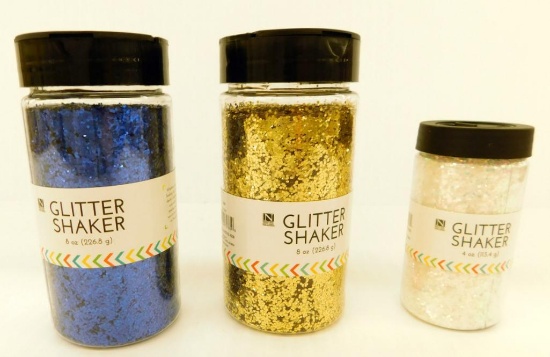 Glitter Shaker Containers, About 39 Units