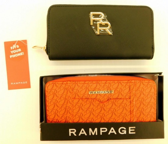Rampage Clutch Purses, 9 Units