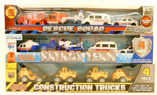 Assorted Toy Truck Sets, 19 Units