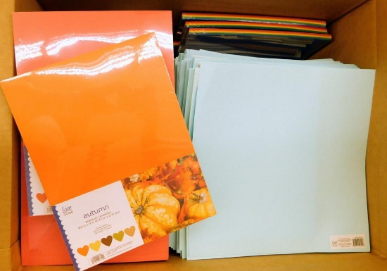 Big Box of Premium Cardstock and Assorted Craft Papers