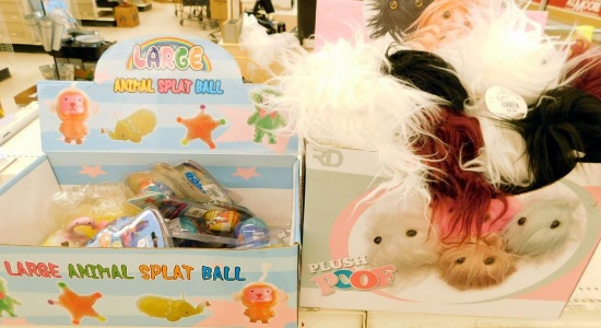 Animal Splat Balls and Plush Poof Lot, Dozen+