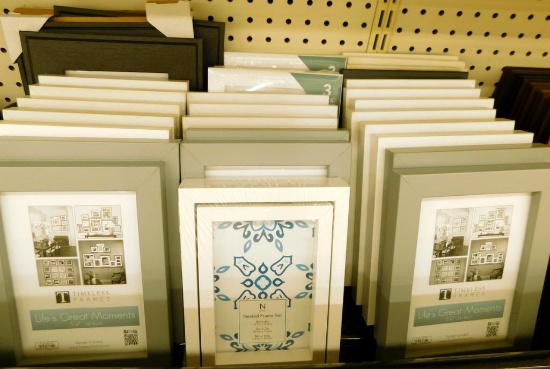 Assorted Sizes and Styles of Picture Frames, 6 Dozen+