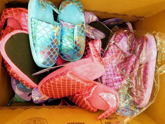 Big Box of Royal Deluxe Child and Adult Mermaid Slippers