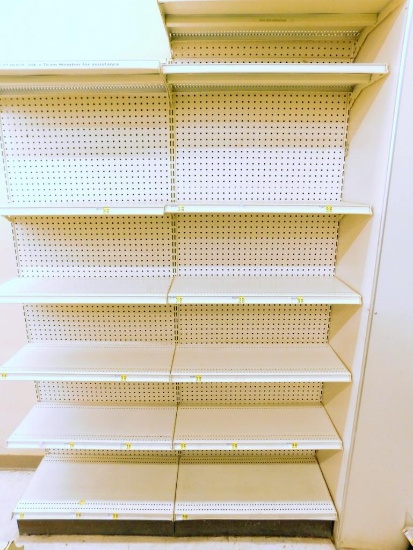 Gondola Shelving: Wall Unit, 5' wide, 2 Bases, 13 Shelves