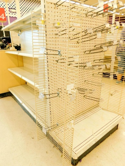 Gondola Shelving: Aisle Unit, 5'2" Long, 3 Bases, 6 Shelves