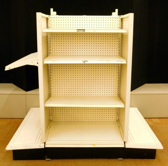 Gondola Island Shelving Unit, 4 Shelves
