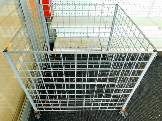 Wire Mobile Display Dump Bins, 2 Units