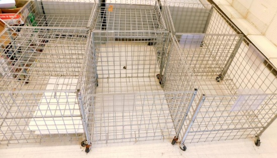 Wire Mobile Display Dump Bins, 6 Units