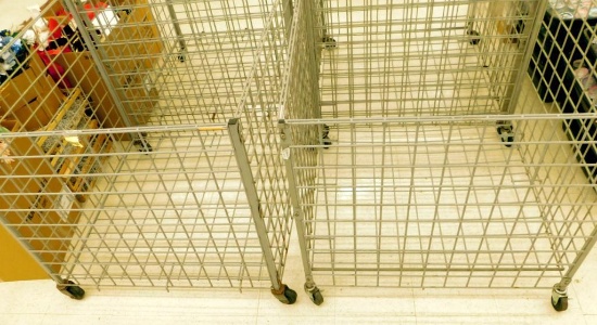 Wire Mobile Display Dump Bins, 5 Units
