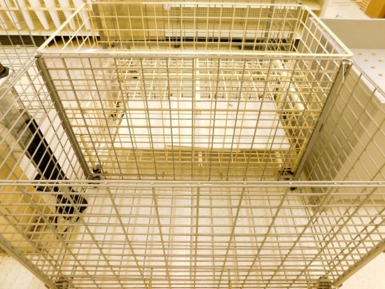 Wire Mobile Display Narrow Retail Dump Bins, 3 Units