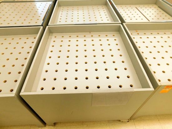 Wooden Retail Dump Bins, 6 Units